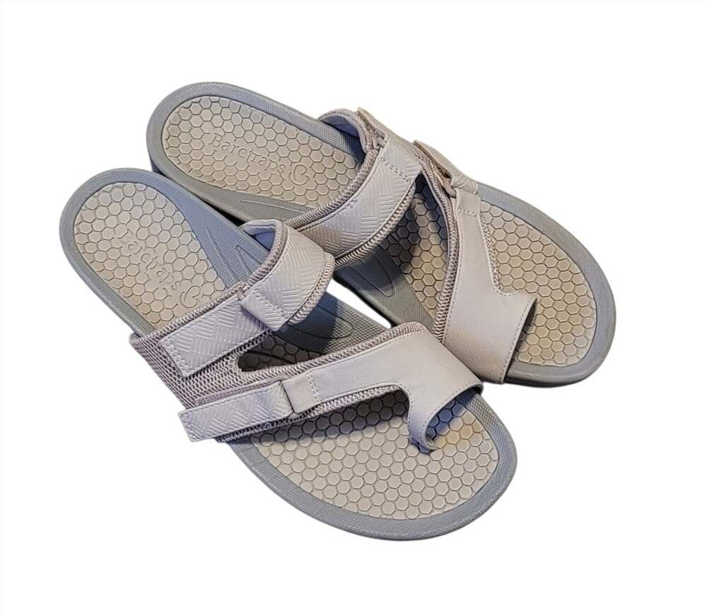 Baretraps Dina Gray Comfort Slide Sandals Size 9.5M